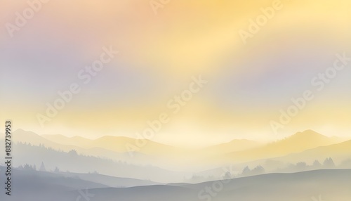 Clear Plain Shiny Warm Soft Vintage Bokeh Cloudy Wave Like Geometric Yellow Background or Texture