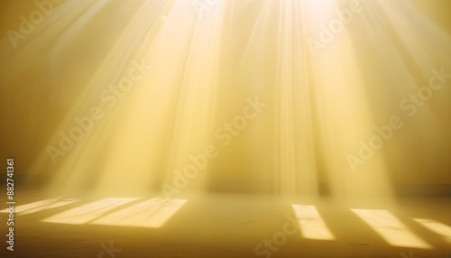 Clear Plain Shiny Warm Soft Vintage Bokeh Cloudy Wave Like Geometric Yellow Background or Texture