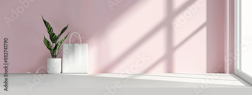Minimalist Pink Room Mockup...