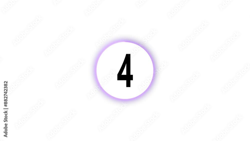 Countdown concept, creative animation of counter Countdown concept, creative animation of counter