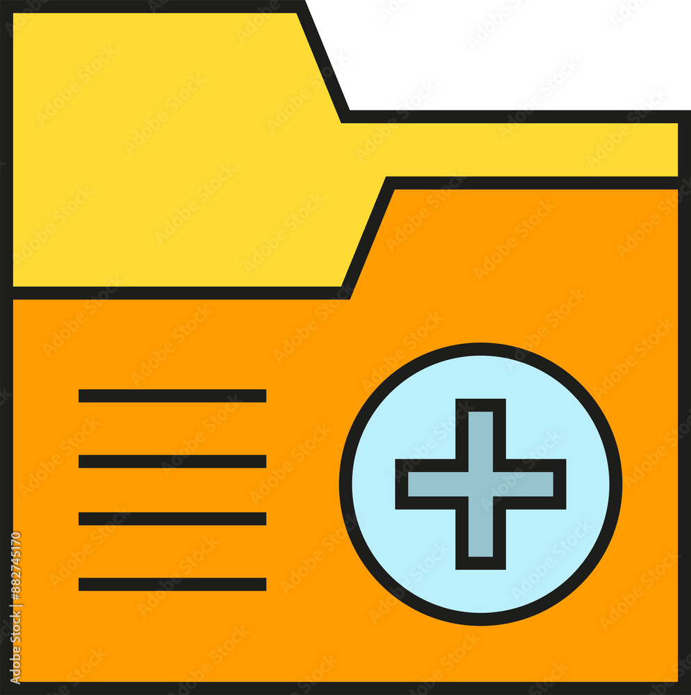 Fototapeta premium Medical Folder Icon 