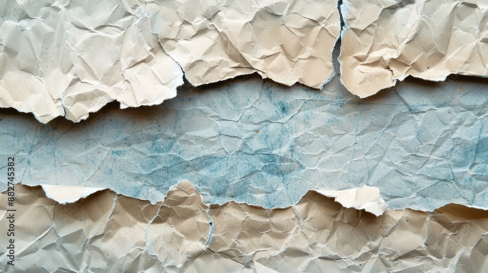 Fototapeta premium Creative background using torn paper texture