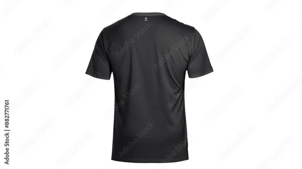 Black T-Shirt Mockup - Front and Back View Generative AI Black T-Shirt Mockup - Front and Back View Generative AI