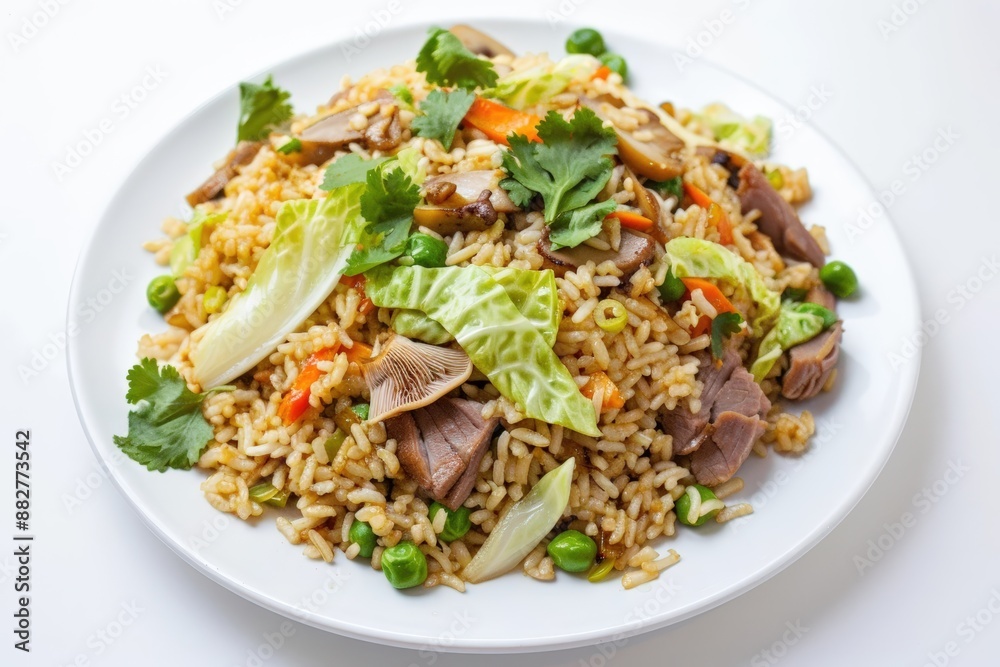 Delicious Duck Fried Rice with Vibrant Peas Delicious Duck Fried Rice with Vibrant Peas