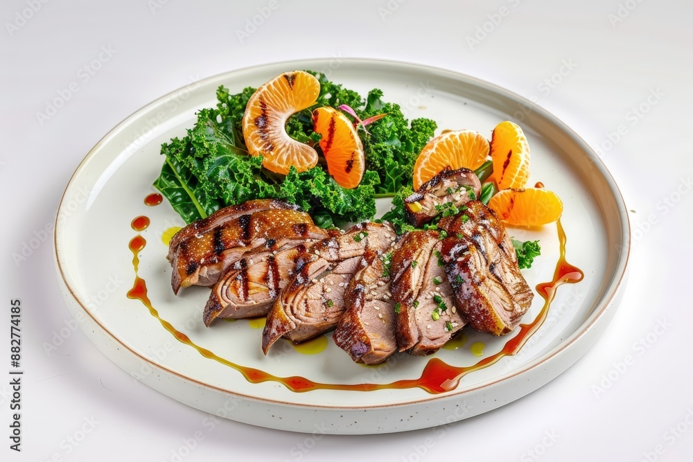 Perfectly Plated Duck Breast Salad with Tangy Dressing Perfectly Plated Duck Breast Salad with Tangy Dressing