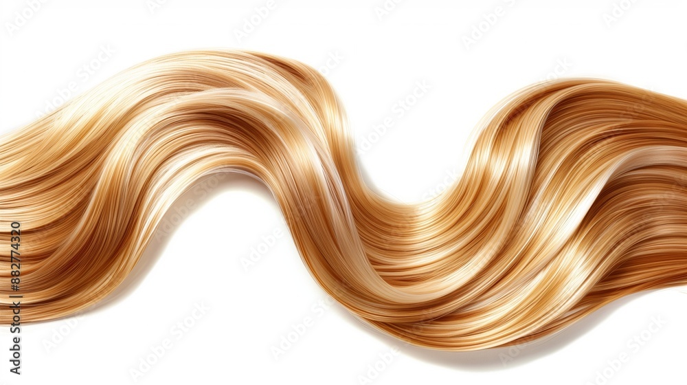 Curly blonde hair isolated on white background. Beautiful healthy long blond hair, hairstyle Curly blonde hair isolated on white background. Beautiful healthy long blond hair, hairstyle