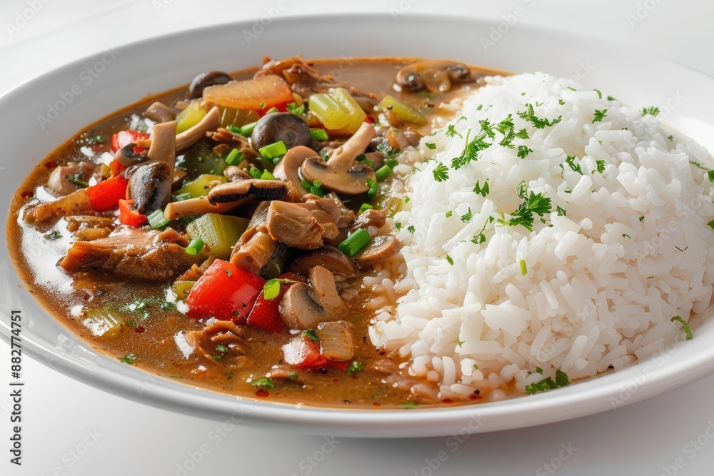 Cajun Cuisine: Duck and Wild Mushroom Gumbo Delight Cajun Cuisine: Duck and Wild Mushroom Gumbo Delight