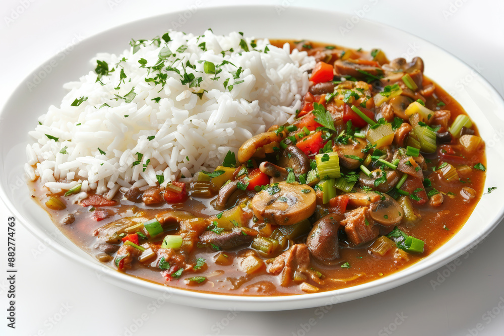 Vibrant and Delicious Duck and Mushroom Gumbo Vibrant and Delicious Duck and Mushroom Gumbo