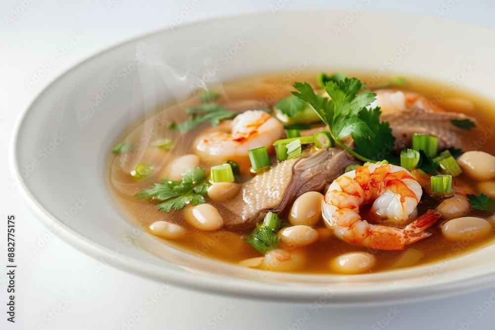 Indulgent Duck and Shrimp Soup with White Beans and Parsley Indulgent Duck and Shrimp Soup with White Beans and Parsley