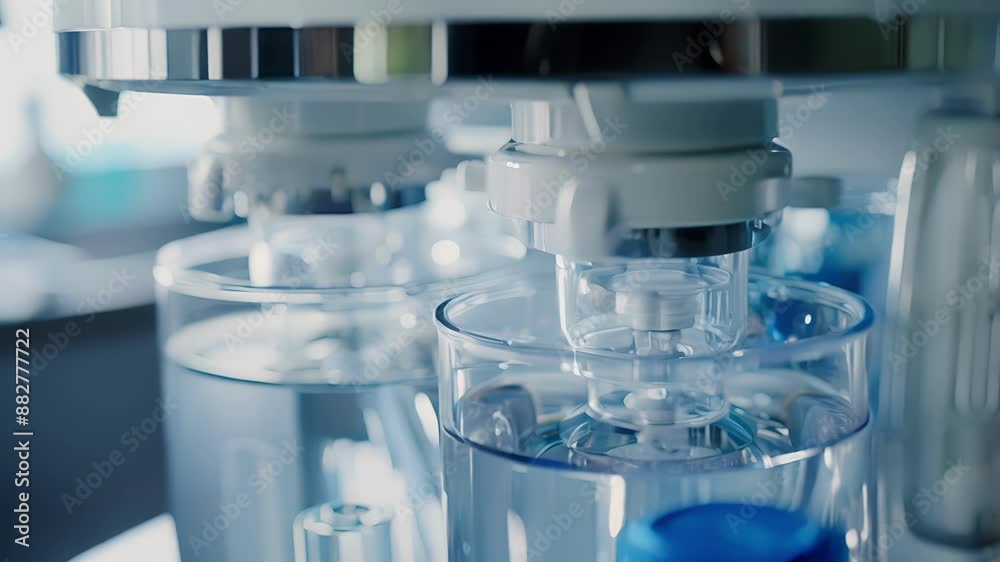 A shot of the sensor probes inside a smart water purifier which detect impurities and adjust filtration settings accordingly. A shot of the sensor probes inside a smart water purifier which detect impurities and adjust filtration settings accordingly.