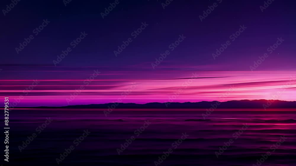 The deep purplishblue hues of the desert sky are complemented by the vibrant streaks of light from passing vehicles adding an element of vibrancy to the scene. The deep purplishblue hues of the desert sky are complemented by the vibrant streaks of light from passing vehicles adding an element of vibrancy to the scene.