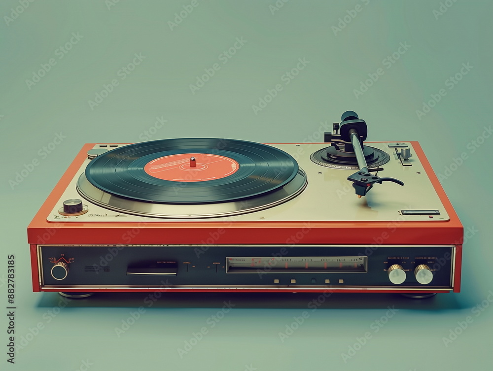 Fototapeta premium turntable retro for old vinyl records