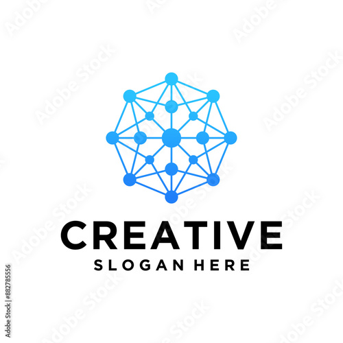 star technology bio logo desi...