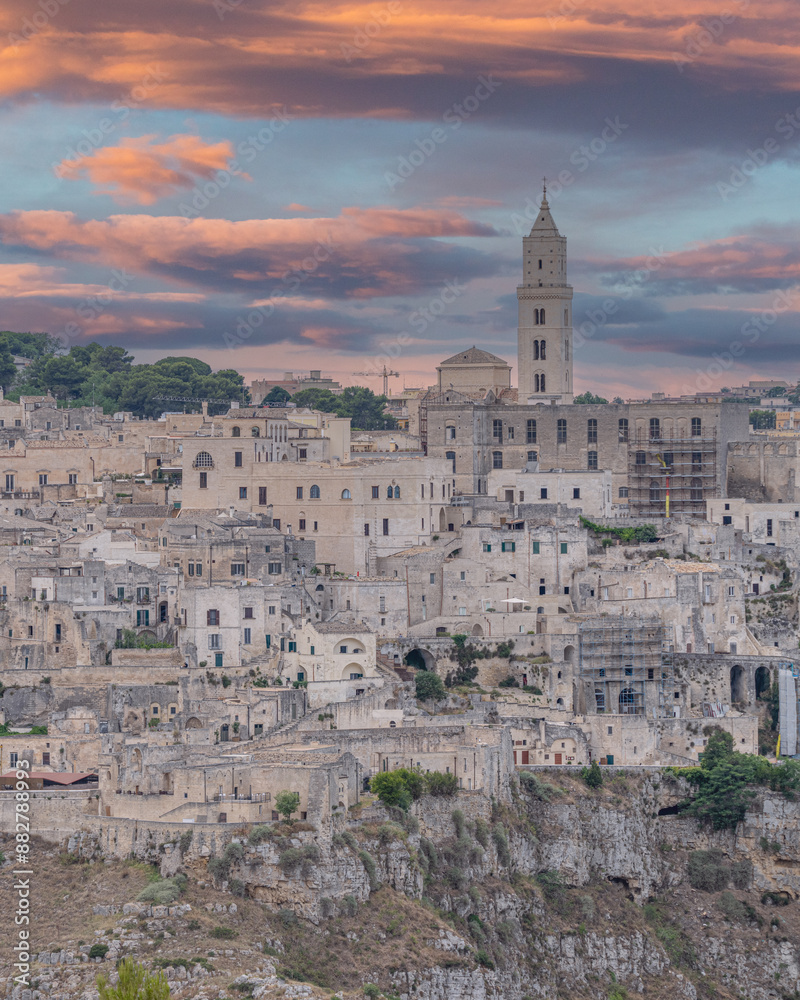 Fototapeta premium Panorama of the city of Matera, City of stones