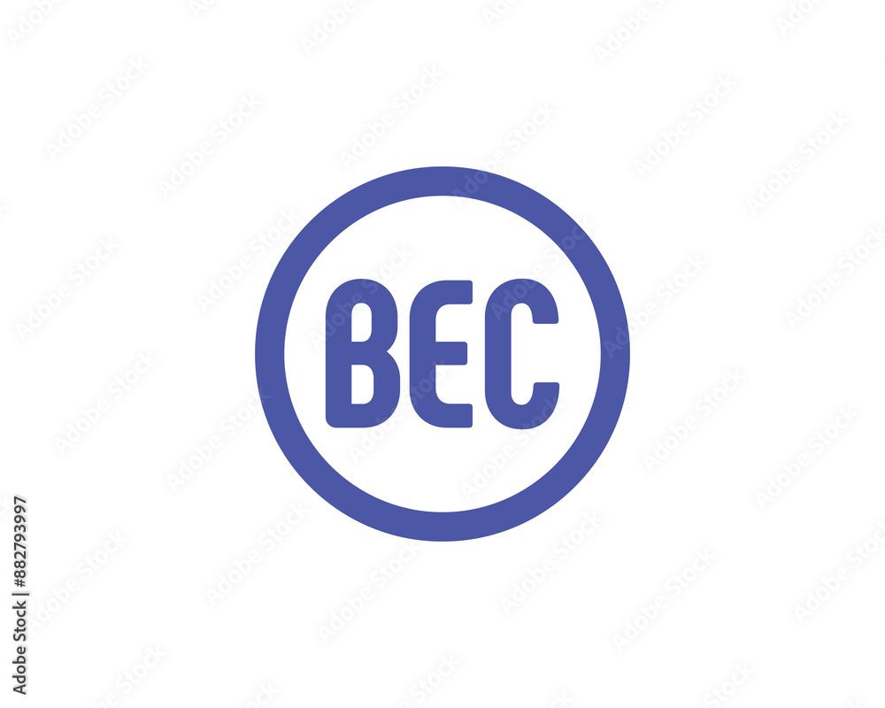 BEC logo design vector template. BEC logo design. BEC logo design vector template. BEC logo design.