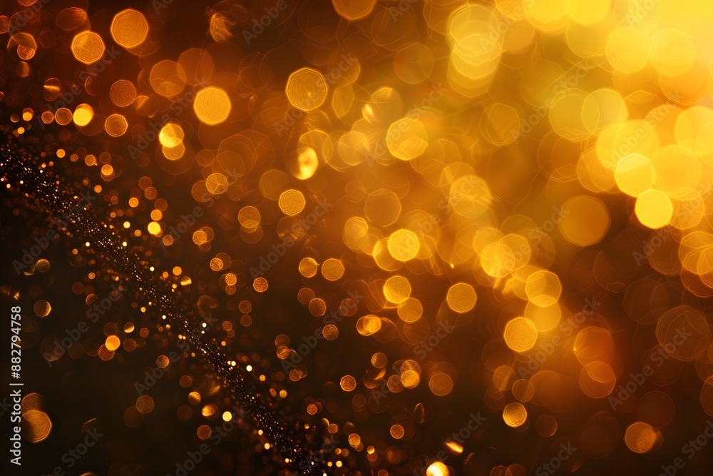 Golden Bokeh Lights Creating a Warm and Festive Atmosphere Golden Bokeh Lights Creating a Warm and Festive Atmosphere