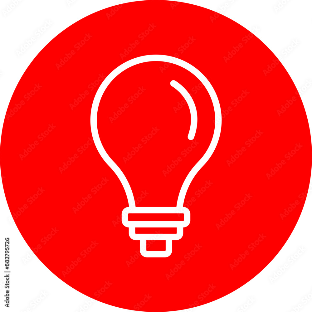 Led Vector Line White Circle Red Led Vector Line White Circle Red