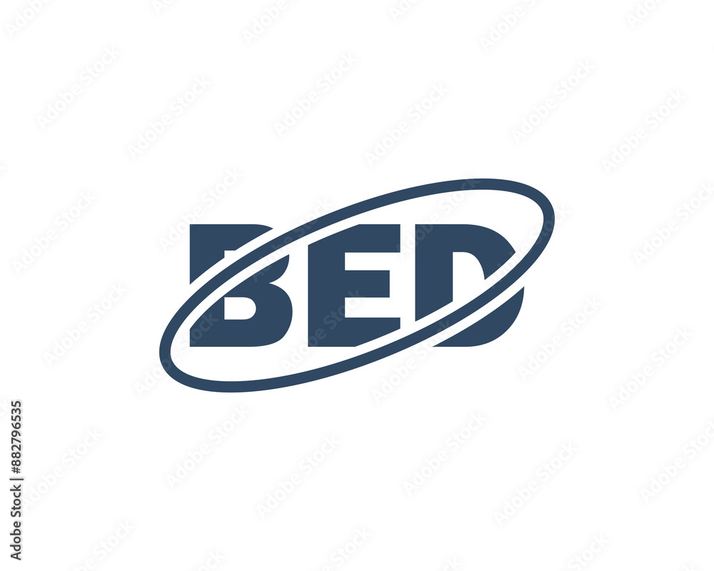BED Logo design vector template. BED logo design.