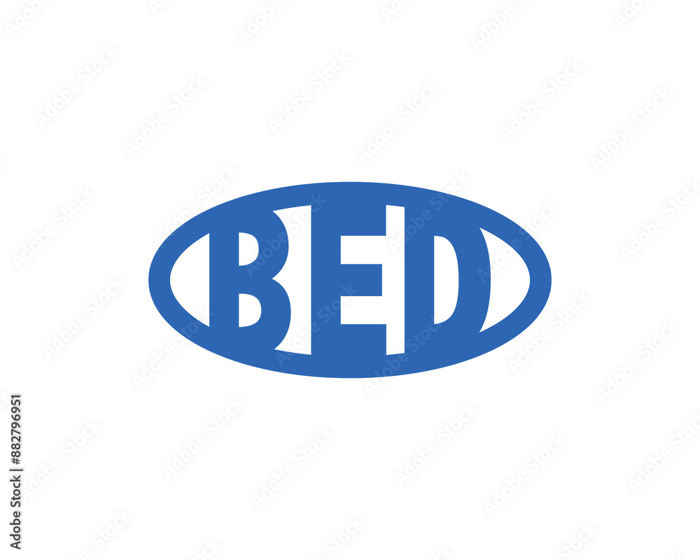 BED Logo design vector template. BED logo design. BED Logo design vector template. BED logo design.
