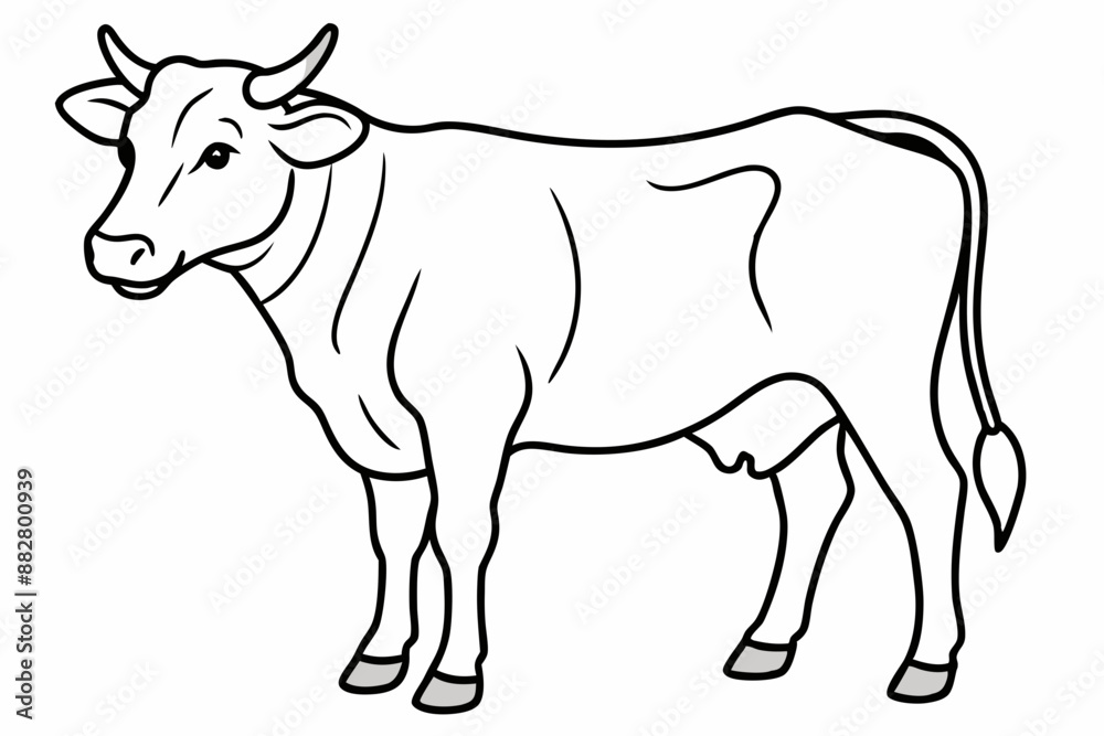 cow line art vector illustration
cow line art vector illustration