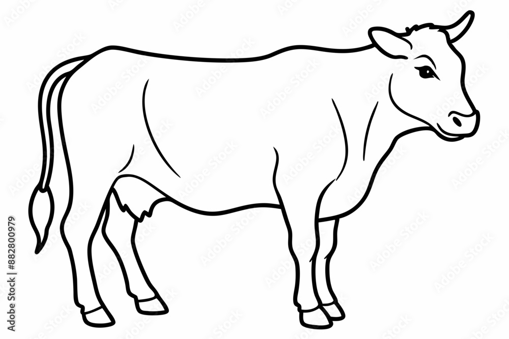 cow line art vector illustration
cow line art vector illustration