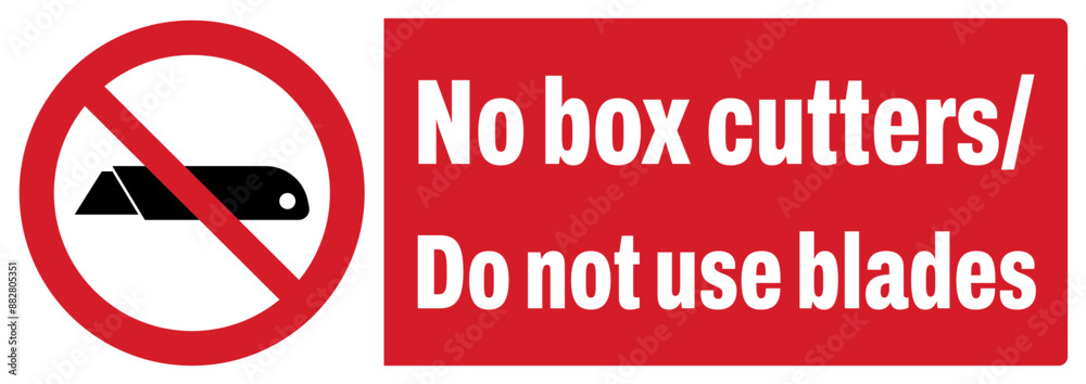 ISO prohibition safety signs_no box cutter-do not use blades landscape size 1/2 a4,a3,a2,a1
ISO prohibition safety signs_no box cutter-do not use blades landscape size 1/2 a4,a3,a2,a1