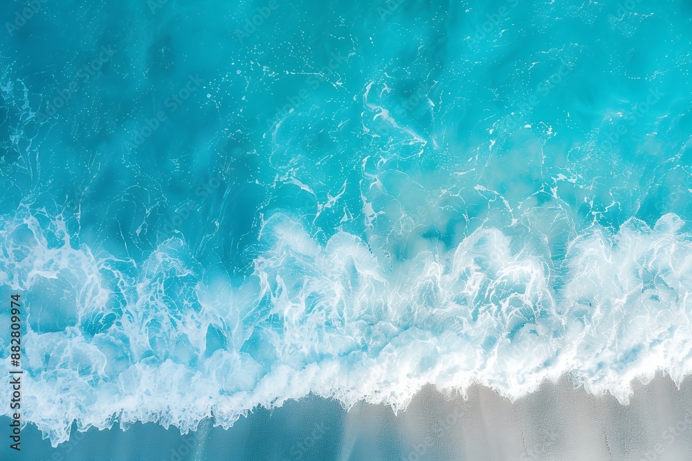 ocean wave, blue water texture background, top view, drone photo ocean wave, blue water texture background, top view, drone photo