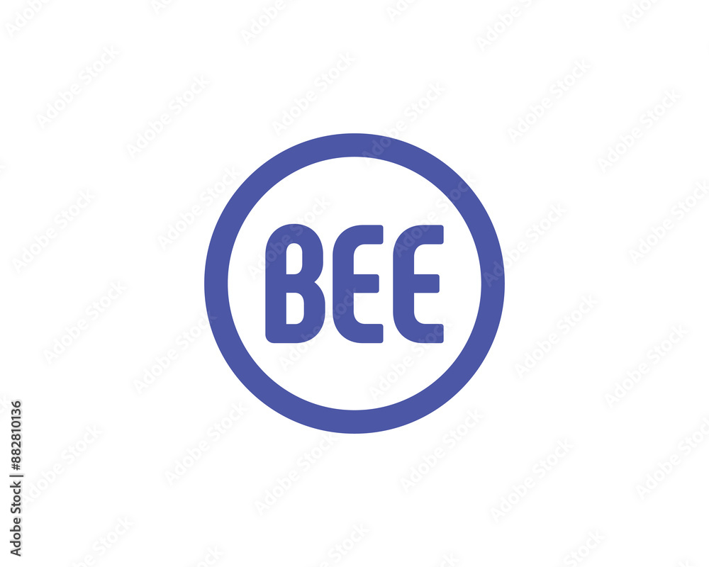 BEE Logo design vector template. BEE logo design. BEE Logo design vector template. BEE logo design.