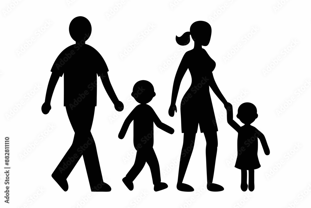 family silhouette vector isolated on white background, happy family silhouette collection, vector illustration
family silhouette vector isolated on white background, happy family silhouette collection, vector illustration
