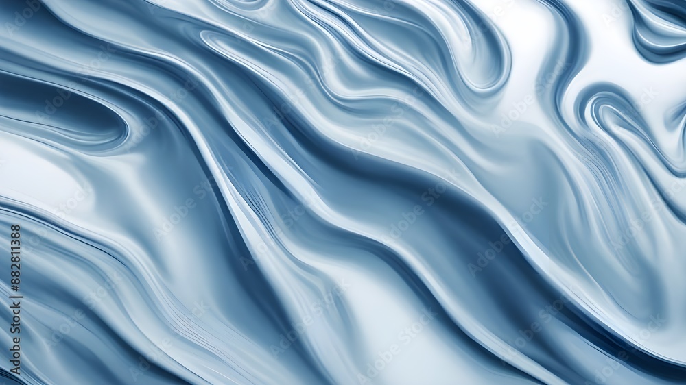 blue silk satin fluid background - 3D Render blue silk satin fluid background - 3D Render
