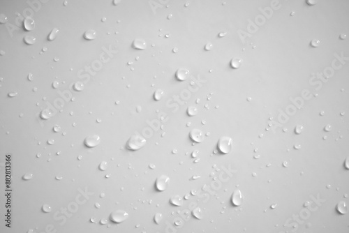 Wallpaper Mural Water drops on white wall background texture Torontodigital.ca
