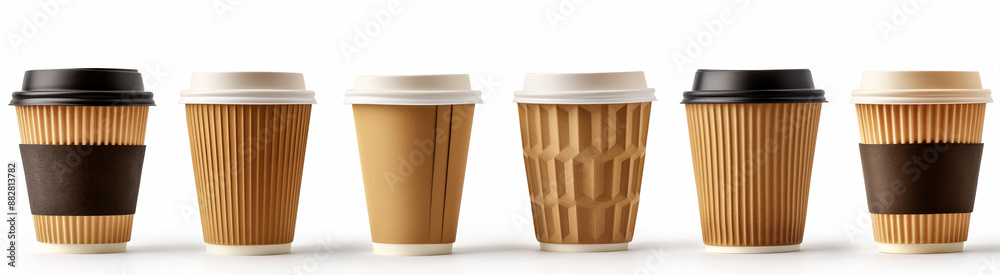 custom made wallpaper toronto digitalMockup of a paper cup of coffee, on a light brown background. coffee mockup. Coffee beans fly out of a glass of coffee to go