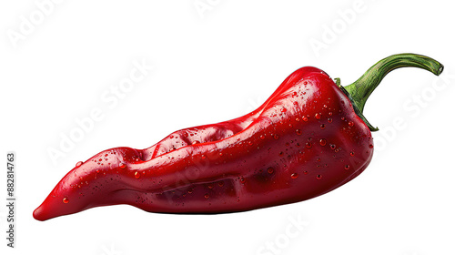 Hot Pepper Isolated on Transparent Background