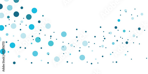 Light BLUE vector layout with circle shapes. Blurred decorative design in abstract style with bubbles. Template for your brand book.