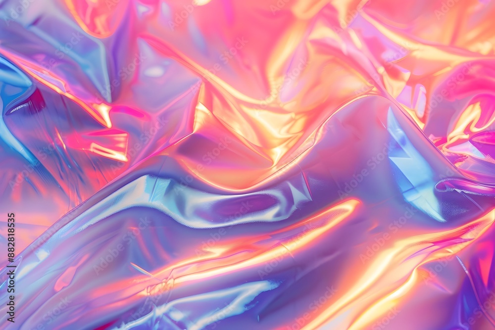 Iridescent Abstract Art with Vibrant Colors and Fluid Shapes Iridescent Abstract Art with Vibrant Colors and Fluid Shapes