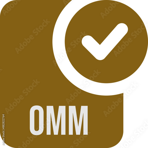 OMM ip file icon with black checked mark