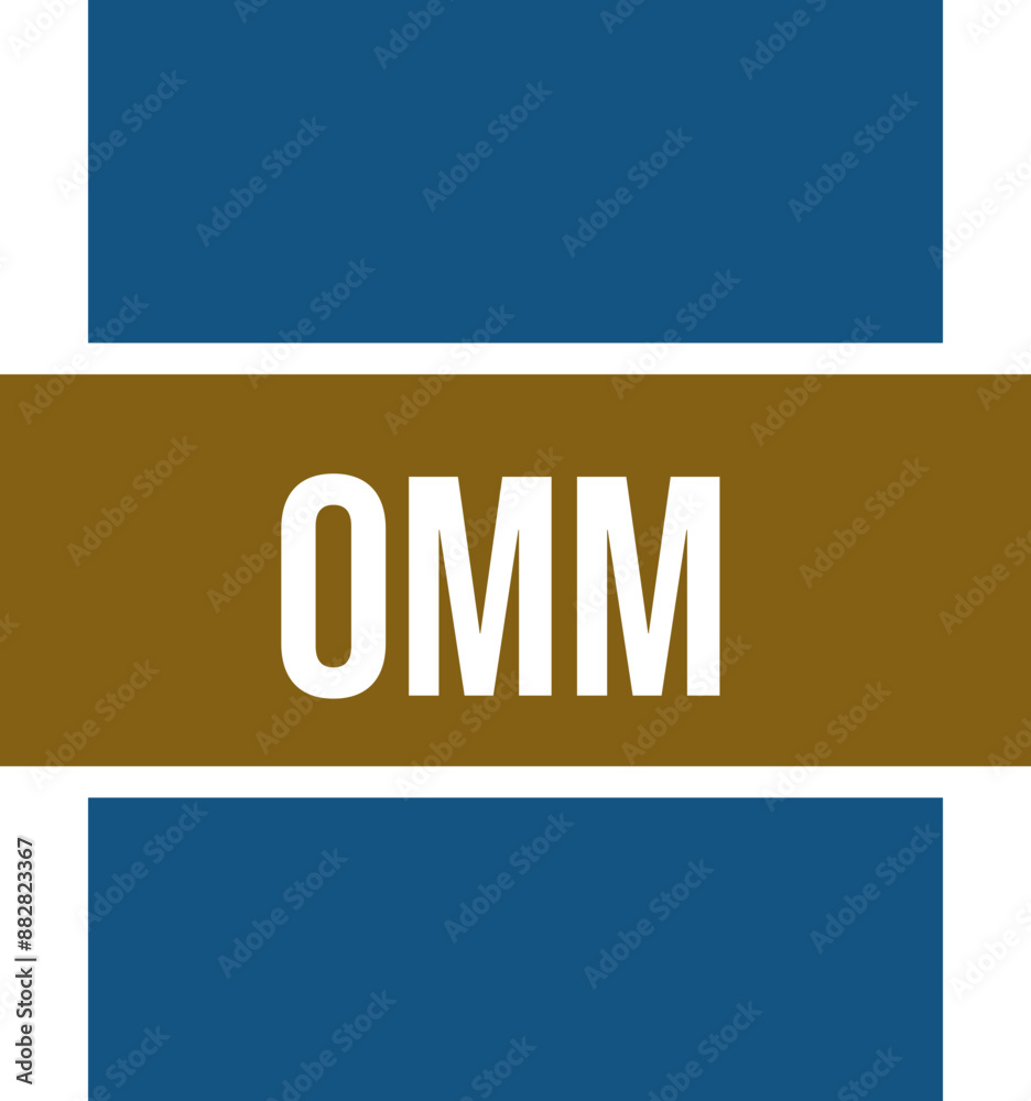 OMM icon fill and bebus writting OMM icon fill and bebus writting