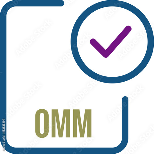 OMM File icon with checked mark