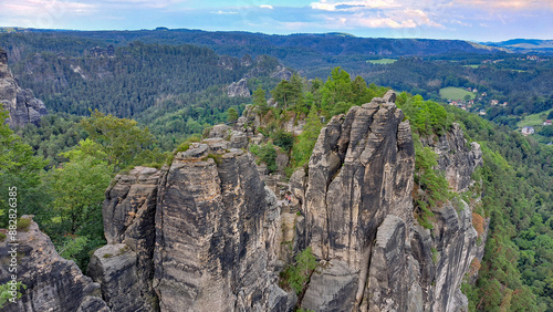 Saxon Switzerland – the name of the German part of the Elbe Mountains located on both banks of the Elbe River, southeast of Dresden. 