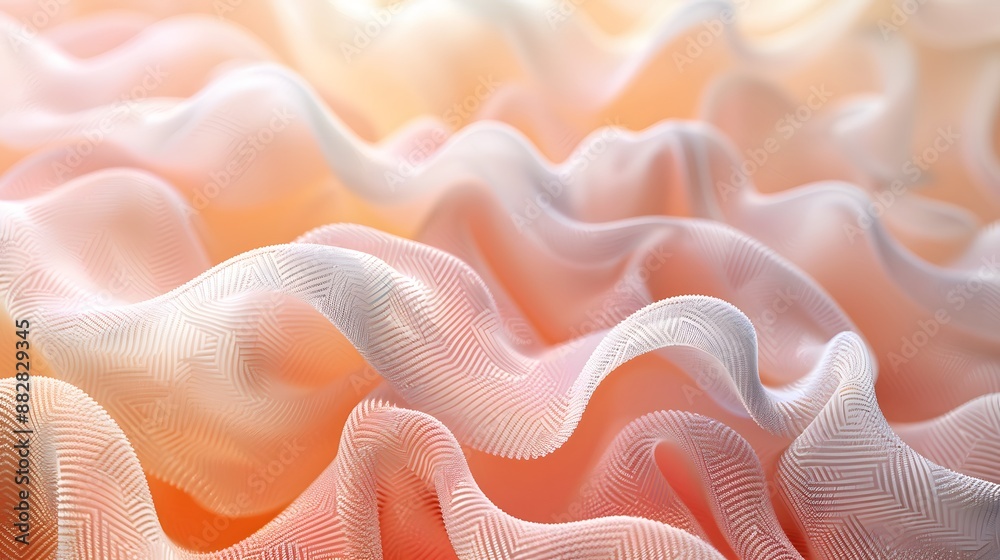 Delicate Waves of Soft Fabric in Pastel Hues Delicate Waves of Soft Fabric in Pastel Hues