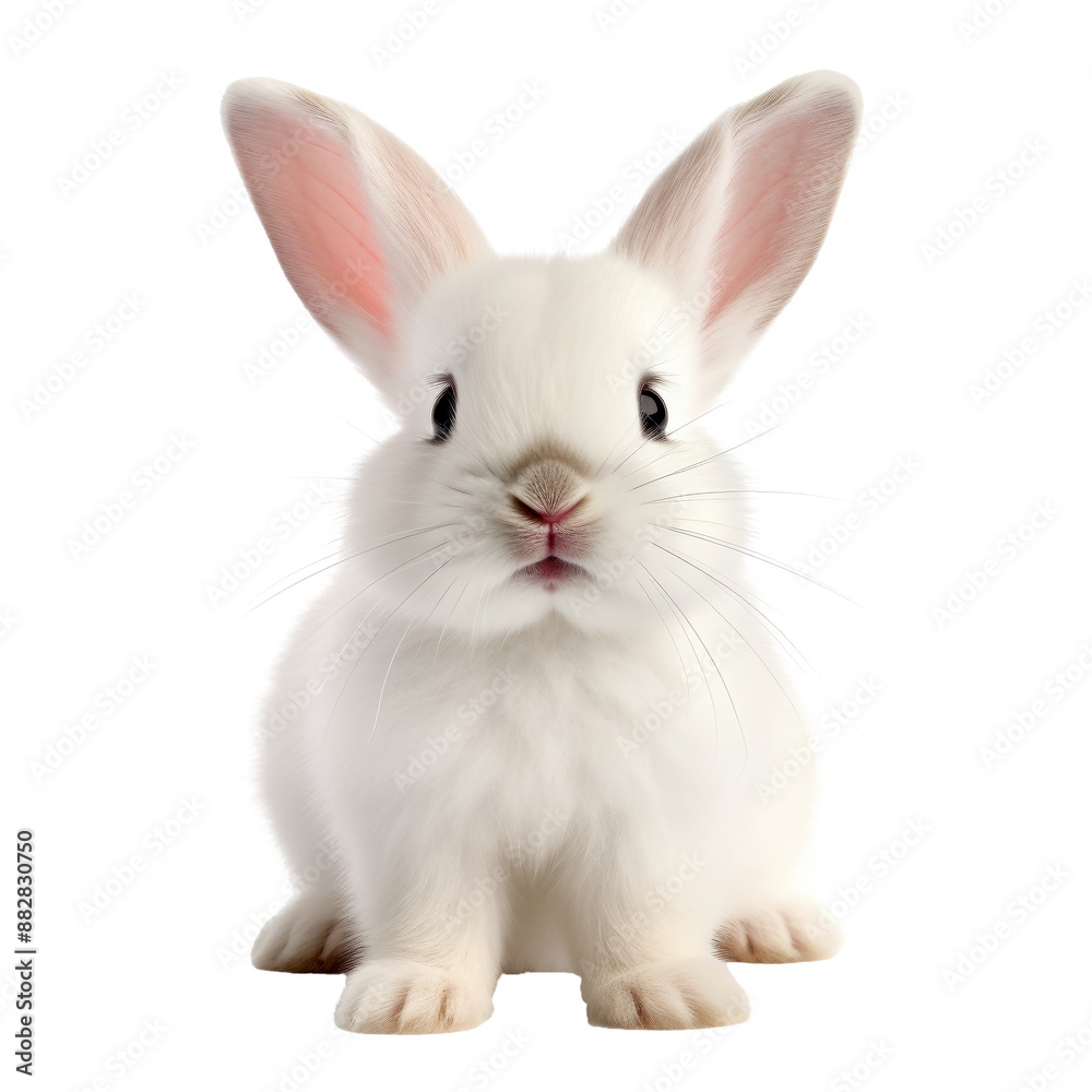 rabbit looking isolated on white rabbit looking isolated on white