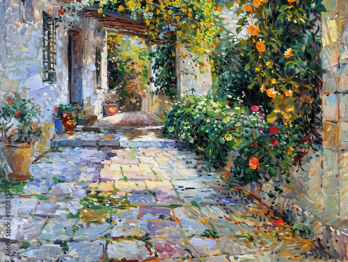 Charming Cottage Pathway