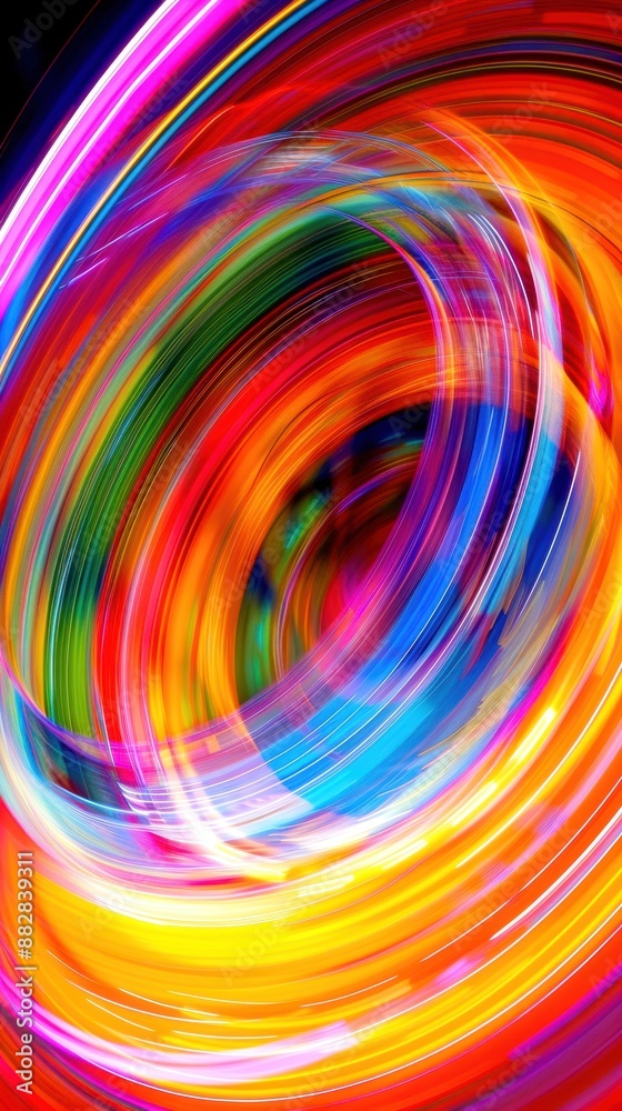 Colorful Abstract Light Swirls with vibrant, dynamic motion and bright hues. Colorful Abstract Light Swirls with vibrant, dynamic motion and bright hues.