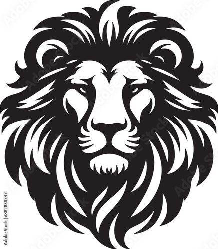 Lion head logo vector illustration design