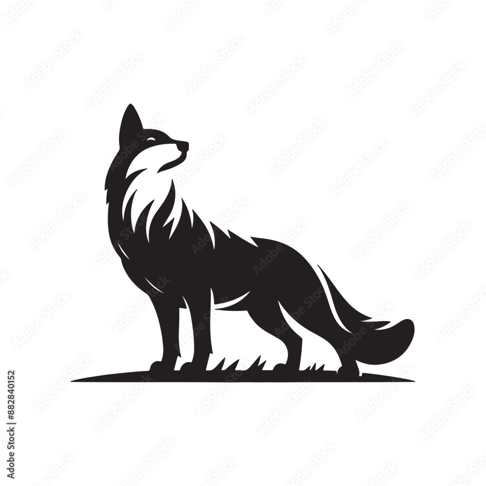 Dog silhouette vector image Dog silhouette vector image