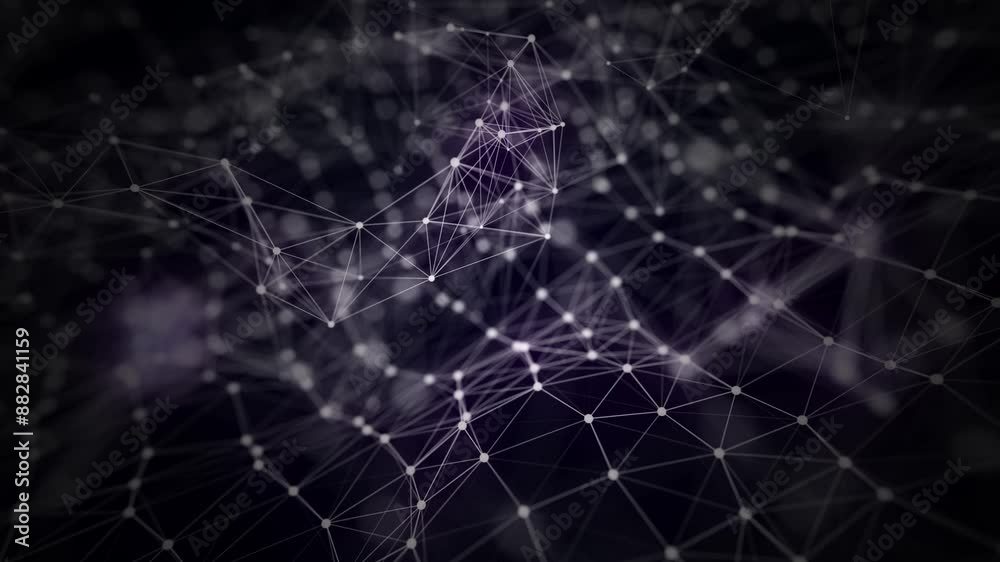 Abstract animated background of dots and lines. Abstract animated background of dots and lines.