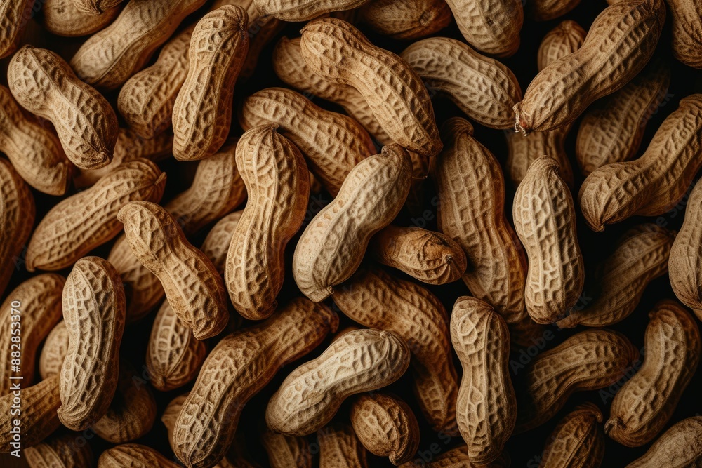 Fototapeta premium Warm and Inviting Peanut Showcase in Soft Natural Light
