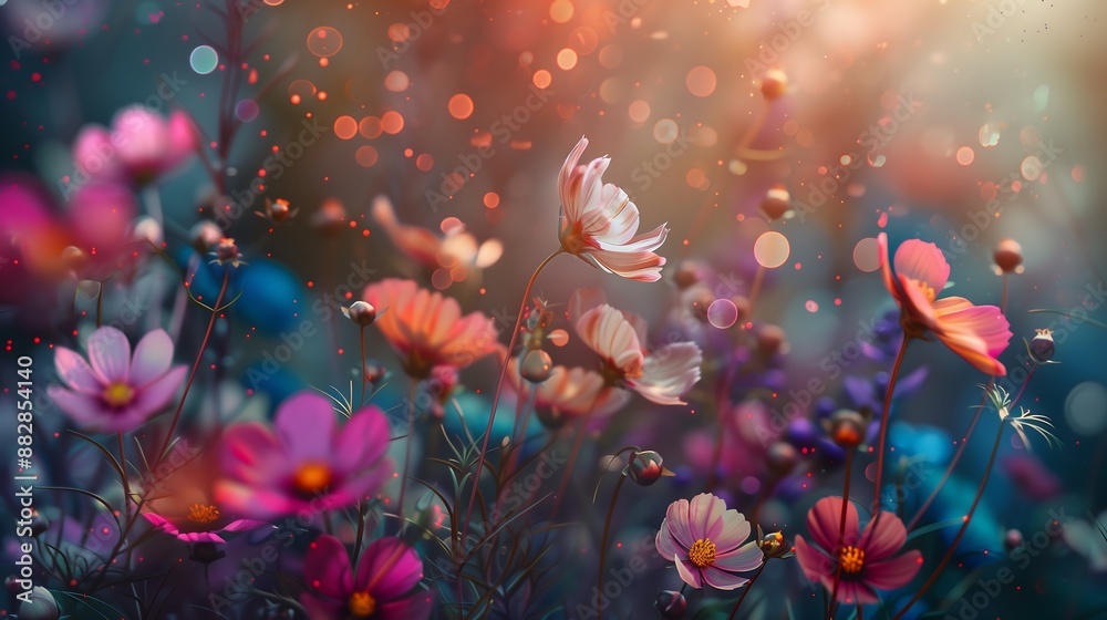 flowers with bokeh background flowers with bokeh background