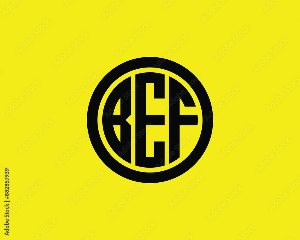 BEF logo design vector template. BEF logo design.
