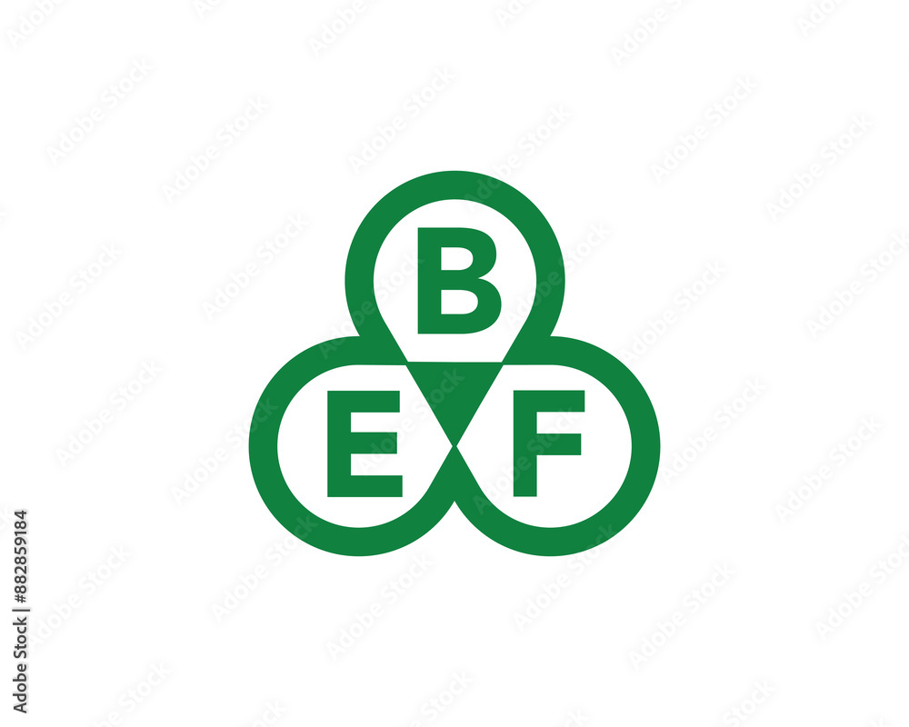 BEF logo design vector template. BEF logo design. BEF logo design vector template. BEF logo design.